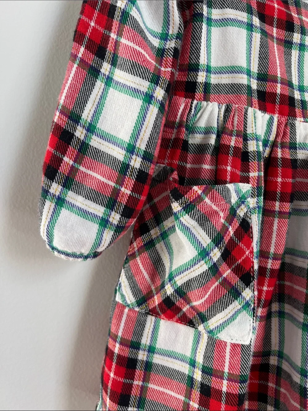 Cat & Jack | Red & White Plaid Long-Sleeve Holiday Festive Party Dress size 2T